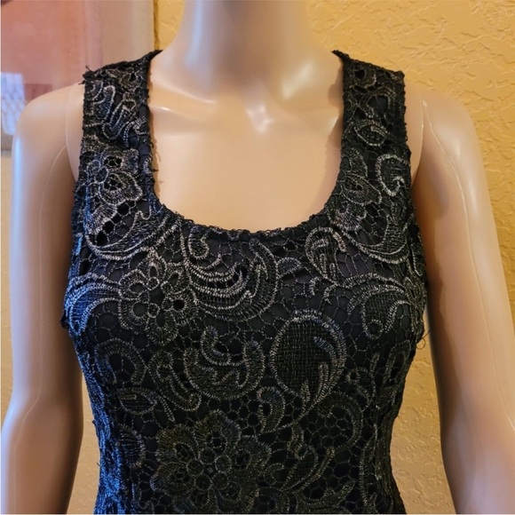 Sans Souci Lace Midi Dress Black perfect! - Picture 6 of 8